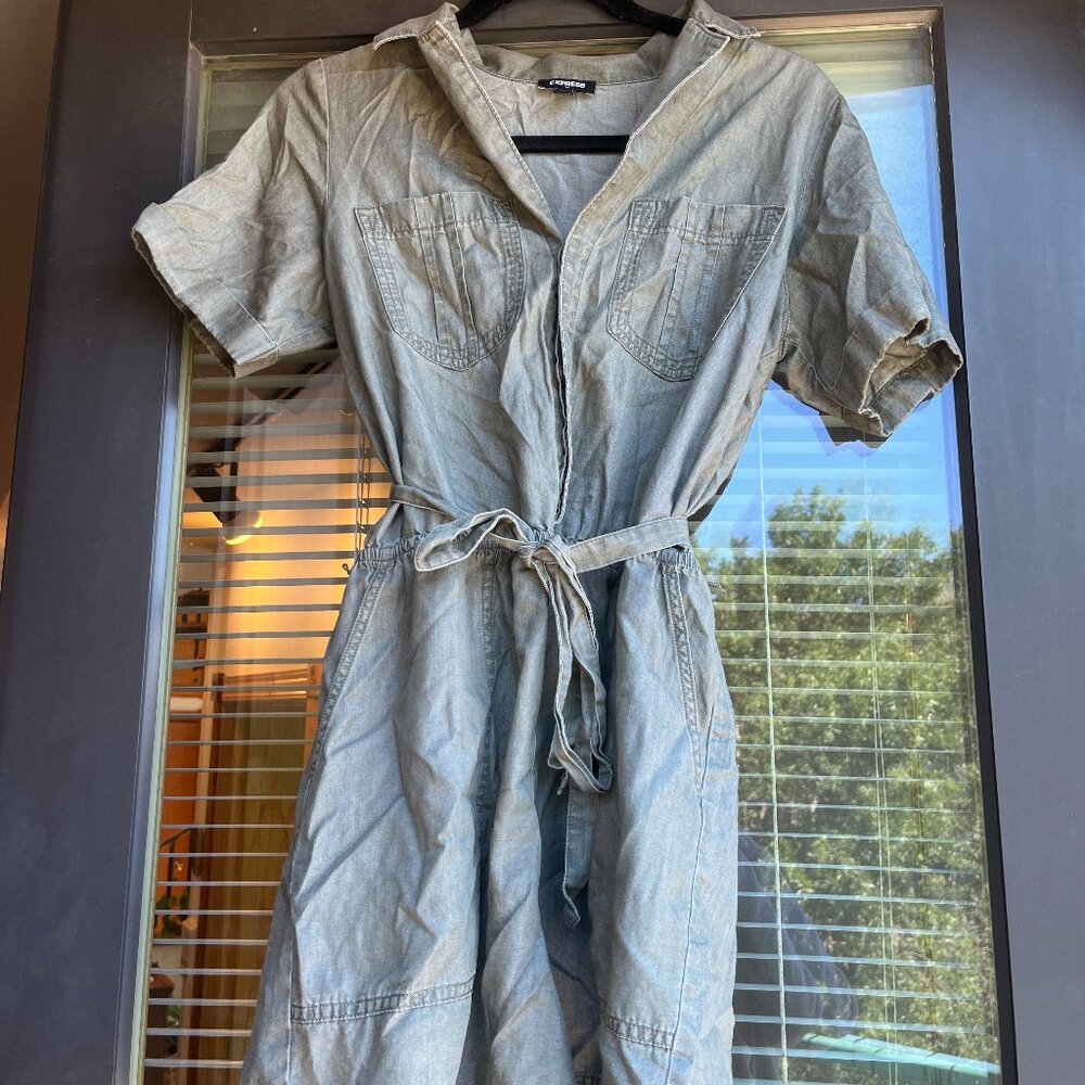 Express olive green romper